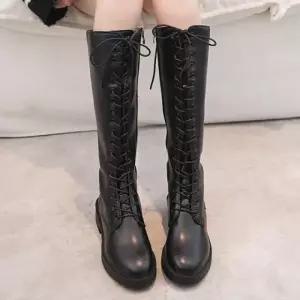 여성 롱부츠 블랙 워커 키높이 글래디 부츠