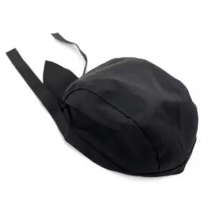 반다나 두건 헤어커버 업소용 블랙 3개