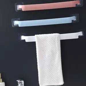 샤워실 수건걸이 무타공 후크형 깔끔한 화장실 타올 행거 화이트