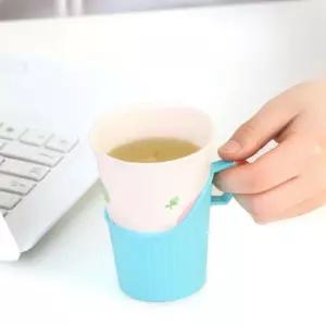 서빙 종이컵 받침대 업소용 커피 홀더 파스텔 색상 뜨거운 음료용 손님 대응용