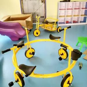 회전 자전거 야외 협동 바이크 놀이터 캠핑 유치원