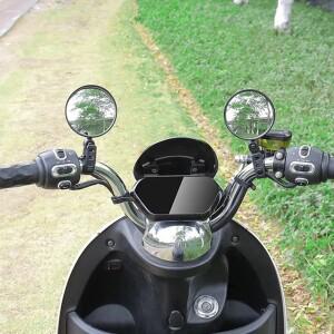 바이크 오토바이 백미러 사이드 안전 시야 좌우 회전 조절 가능 미니 소형 후방