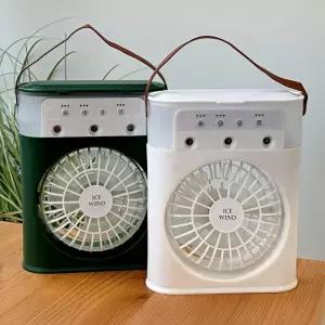 무선 미니 팬 이동식 얼음골 오프너 캠핑용 탁상용 냉풍기