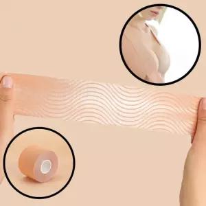 가슴테이프 가슴테이핑 뽕브라 리프팅 처진가슴보정 끈없는 니플패치 핑 옷에붙이는 가슴 테이