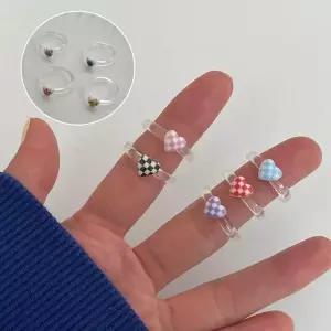 [셀러허브]국내제작 물결반지 오목반지 진주반지 나염반지 아크릴반지 파츠 우정링 커플링 (S35130321)