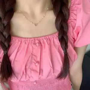 [셀러허브]진주 큐빅 하트 데일리 목걸이 초커 신주 포인트 학생 (S35130487)