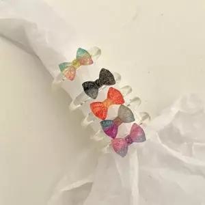 [셀러허브]리본 아크릴 펄 오로라 행운 초록 그린 아크릴 호마이카 국내제작 반지 우정링 (S35130571)