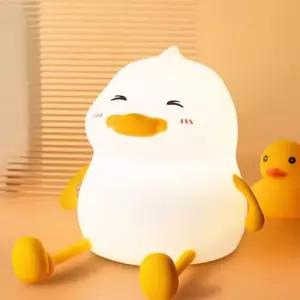 스마일 오리 실리콘 무드등 수유등 취침등 LED 인테리어 조명 D1-106703