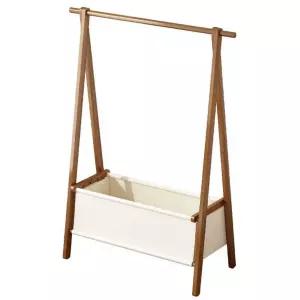 접이식 우드 행거 선반 원룸 드레스룸 옷걸이 스탠딩 침실