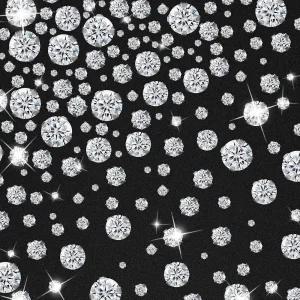 PAGOW 140피스 라인스톤, 실버 클로가 있는 바느질 라인스톤, 웨딩 드레스, 가방, 신발 장식 (7가지 사이즈