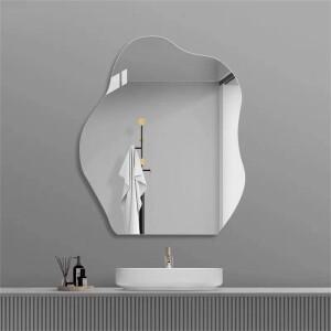 불규칙한 벽 거울 여러 크기 유리 장식 메이크업 드레싱 테이블 욕실 침실 거실