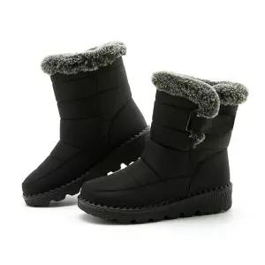 논슬립겨울부츠 남녀공용 방수 방한 양털부츠 기모 퍼 안감 논슬립