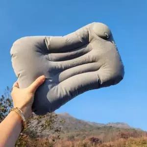 [에이치플러스몰]에어베개 초경량 푸쉬업 목쿠션 캠핑용 기내용 차박