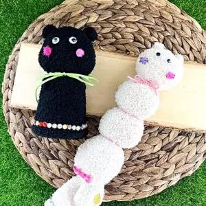 미술 뽀글이 양말 인형 만들기 1인세트