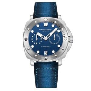 [미국배송] 파가니 디자인 남성용 시계 자동 사파이어 크리스탈 스테인리스 스틸 케이스 나일론 스트랩 스포츠 밀리터리 200미터 방수 모델 1767