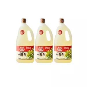 사조해표 맑고 신선한 식용유 1.8L x 3병