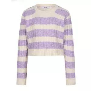 [레코브] 스트라이프 꽈배기 니트(LC41D3KN003X)