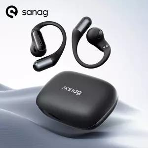 호환  Sanag G6S 오픈 이어 Audfonos Bluetooth 이어폰 이어 후크 OWS 무선 헤드폰 HiFi 플래시 세일 Chioc