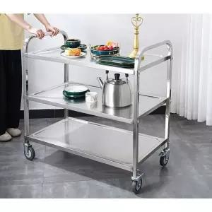 스텐 서빙카 호텔 이동식 웨건트롤리 핸드카트 카트 배식