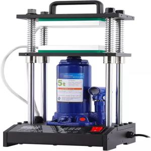 5톤 휴대용 유압 열 프레스 기계 4.99 x 2.99 인치 듀얼 온도 컨트롤러 LED 스크린 포함 히팅 플레이트