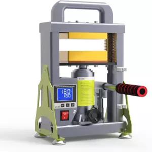 3x5인치 열판이 장착된 5톤 유압 열 프레스 기계 자동 온도 조절