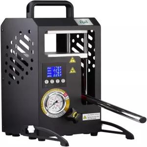 듀얼 히팅 플레이트가 장착된 10톤 유압 열 프레스 기계 6x6인치 10T 스마트 LCD 스크린이 휴대용 수동