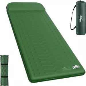 하이피크 메모리 슬리핑 패드 베개가 있는 컴팩트 두꺼운 폼 매트 9.5 R-값 단열 캠핑 매트리스 간편한