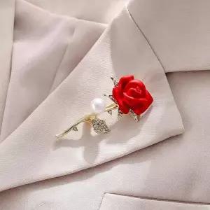 [셀러허브]예쁜 다이아몬드 장미 옷핀 브로치 클립 액세서리 핀 (S41511832)