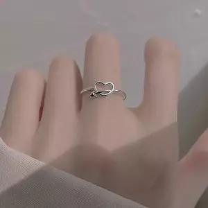 [셀러허브]s925 큐피트 하트 캐쥬얼 우정링 커플링 (S45618423)