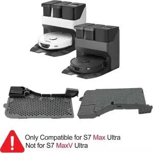 호환  로보락 S7 프로 울트라 맥스V 울트라 로봇 청소기 용 먼지 봉투 걸레 천 헤파 필터 메인 사이드 브러