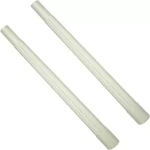 HASMX 19인치 길이 진공 지팡이 부착 교체 청소기 튜브 플라스틱 파이프 흰색 호스 도구 연장 1.25 ID