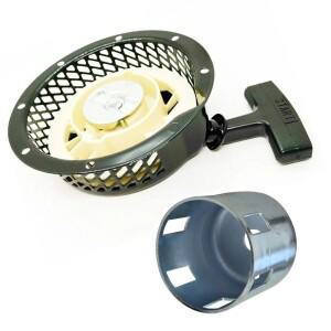 리코일 풀 스타터 + 폴 컵, 로빈스 EY15 엔진 발전기, 잔디 깎는 브러쉬 커터, 정원 전동 공구 부품