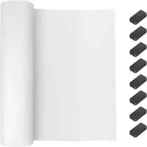 레인지 후드 필터 시트 부직포 그리스 교체용 오일 용지 방지 스티커 흰색 10m (1)