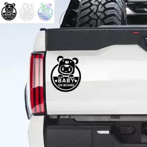 차량용 스티커 Baby on board 반차 자동차 시트지