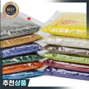 주얼리 제작용 투명 실버 컬러 시드 비즈 유리 스페이서 DIY 목걸이 팔찌  450g/백 2mm 3mm