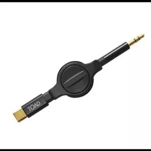 AUX 863VMI66 케이블 차량용 오디오 C타입 릴 케이블 80CM AUX케이블 스피커케이블 음향케이블