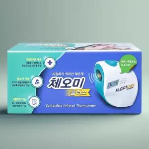 중외제약 체오미 플러스 비접촉식 적외선 체온계 귀 이마 멀티 가정용 아기 유아 약국