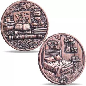 책 애호가를 위한 단 한 장 더 - 독특한 코인 플립 북 상품 및 독자 여성을 선물 의사 결정자 디어 (단