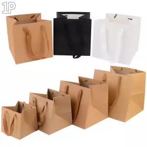 선물 포장봉투 심플 정사각 무지 쇼핑백 종이백 미니/
