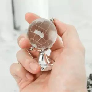 [와인앤쿡] 크리스탈 유리 지구본 미니어처