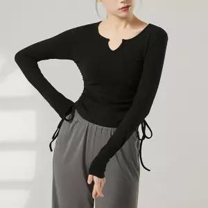 성인 무용 필라테스복 긴팔 댄스복 발레복 요가복