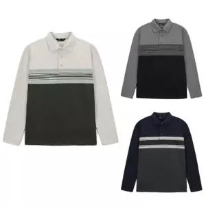 네파 남성 가을겨울 브러쉬 스트라이프 폴로 카라티셔츠 7K552632282894