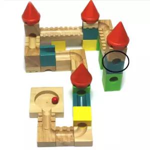 어린이집 우드 성 만들기 소근육 완구 유아원목블록 원목교구 유아원목블럭 집중력 돌