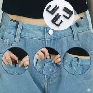 바지 치마 허리 사이즈 치수 줄이기 클립 E핀 E클립 옷핀 옷삔 후크 단추 셀프 옷 수선 조절 조정 허리조임