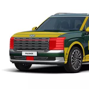 디올뉴 팰리세이드 LX3 헤드라이트 PPF필름