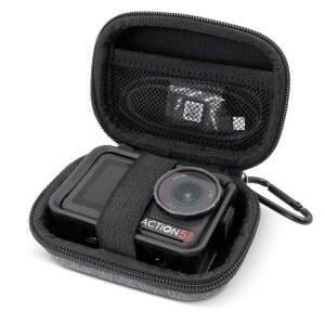 [미국배송] DJI OSMO 액션 5 프로 / 4/3용 레이지크 휴대용 케이스 GOPRO INSTA360 에이스 프로용 컴팩트 백 액세서리용 카라비너가 포함된 소형 보호 여행 케이스 (소형 사이즈)