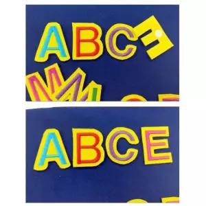 펠트 알파벳 교구 영어 교육 완구 아동 감각발달완구 한글학습 언어완구 글자학습