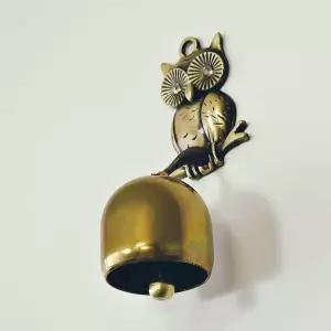 금전운 부엉이 문종 풍수 도어벨 현관문종 풍경