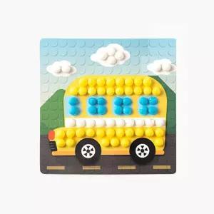 교통수단 탈것 민화콘 모자이크 (버스)