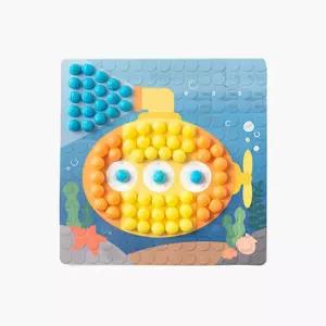 교통수단 탈것 민화콘 모자이크 (잠수함)